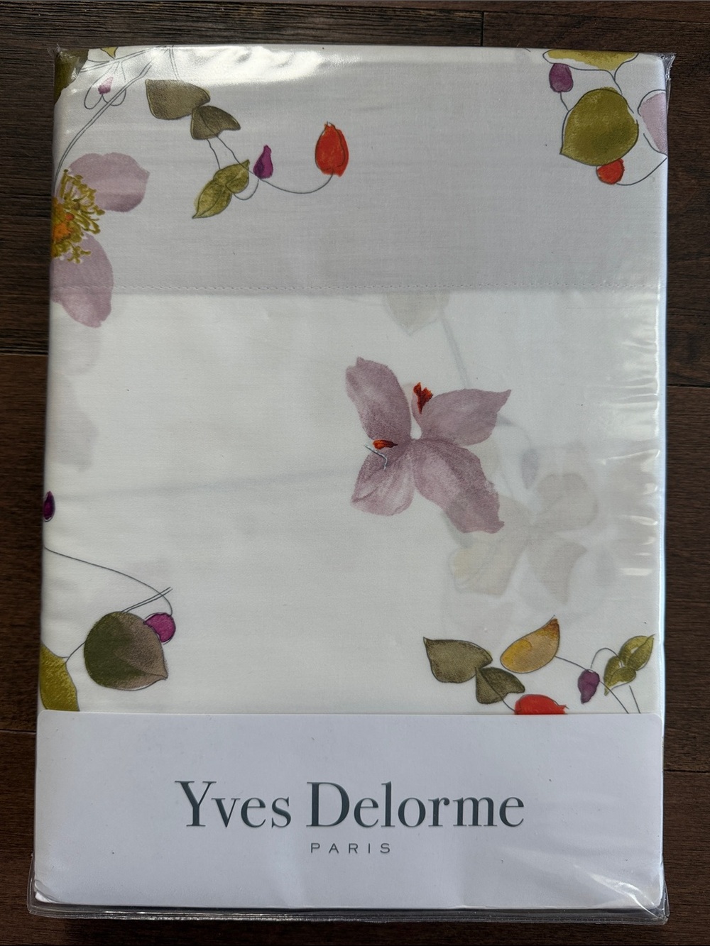 Yves Delorme "ECLATS" King Flat Sheet NIP